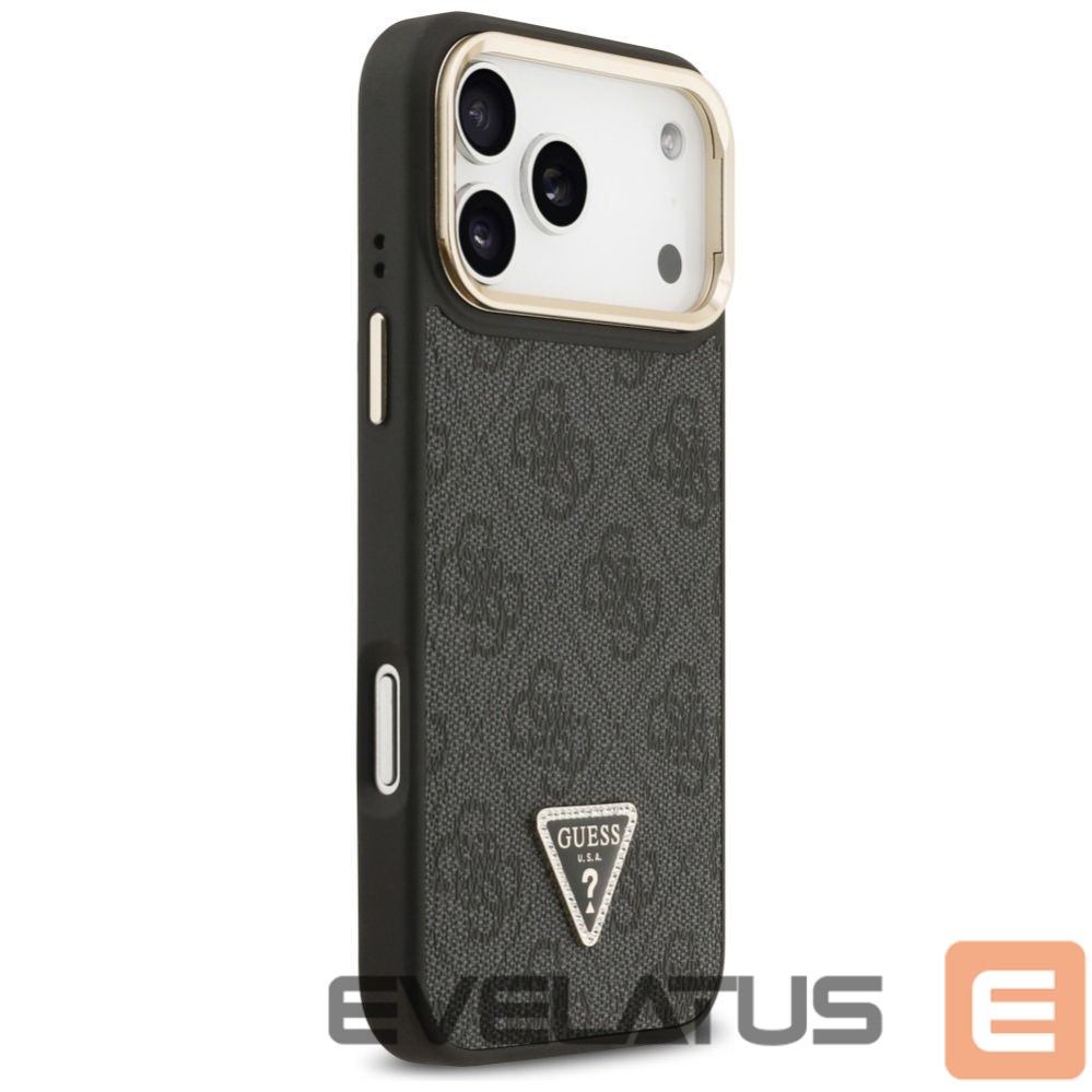 Other goods Guess Guess 4G PU Triangle Logo & Stand Camera Magsafe Case for iPhone 17 Pro Max - Black