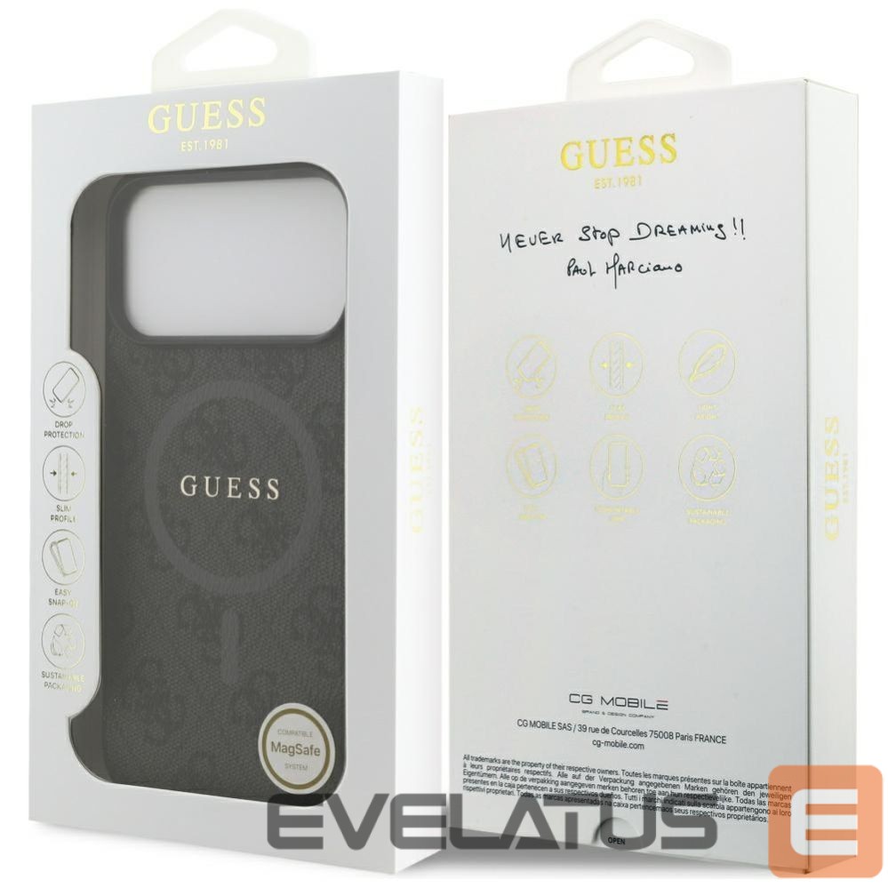 Other goods Guess Guess 4G Ring Classic Logo MagSafe case for iPhone 17 Pro Max - black