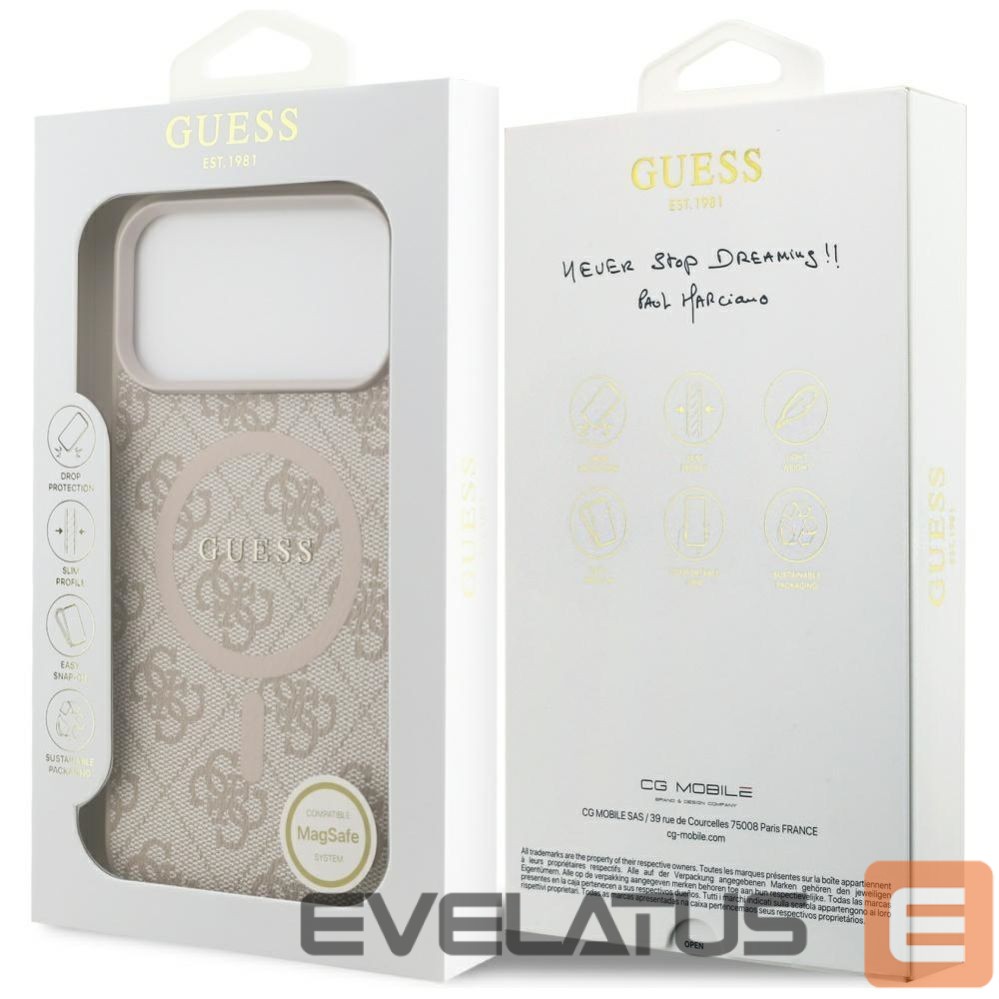 Other goods Guess Guess 4G Ring Classic Logo MagSafena iPhone 17 Pro Max Case - Pink