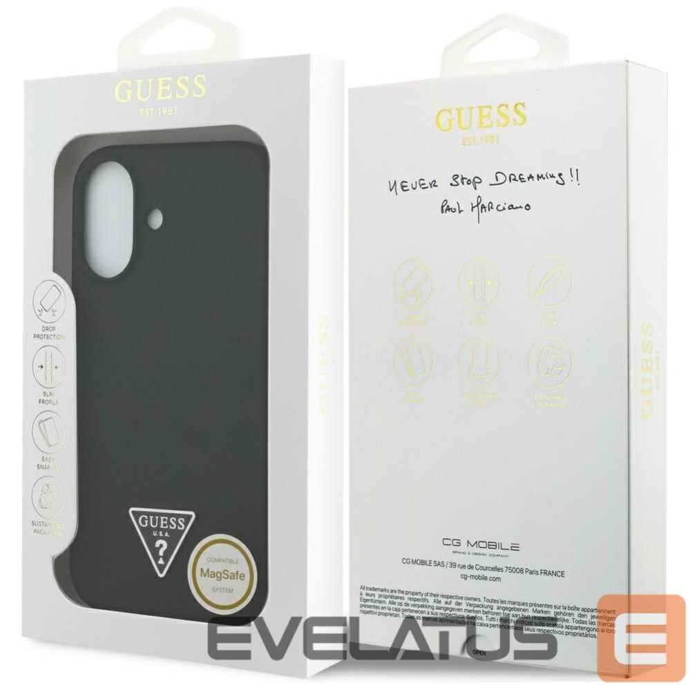 Other goods Guess Guess Silicone Triangle Logo MagSafe Case for iPhone 17 - Black
