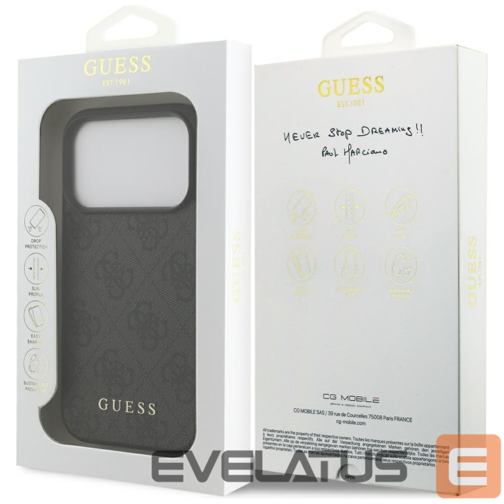 Other goods Guess Guess 4G Classic Case for iPhone 17 Pro - Black
