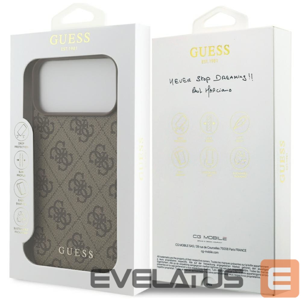 Other goods Guess Guess 4G Classic Case for iPhone 17 Pro Max - Brown