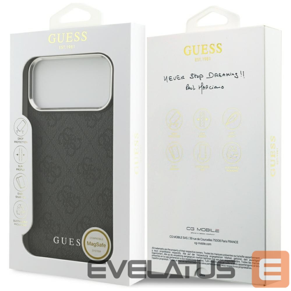 Other goods Guess Guess 4G Classic Logo MagSafe case for iPhone 17 Pro Max - black