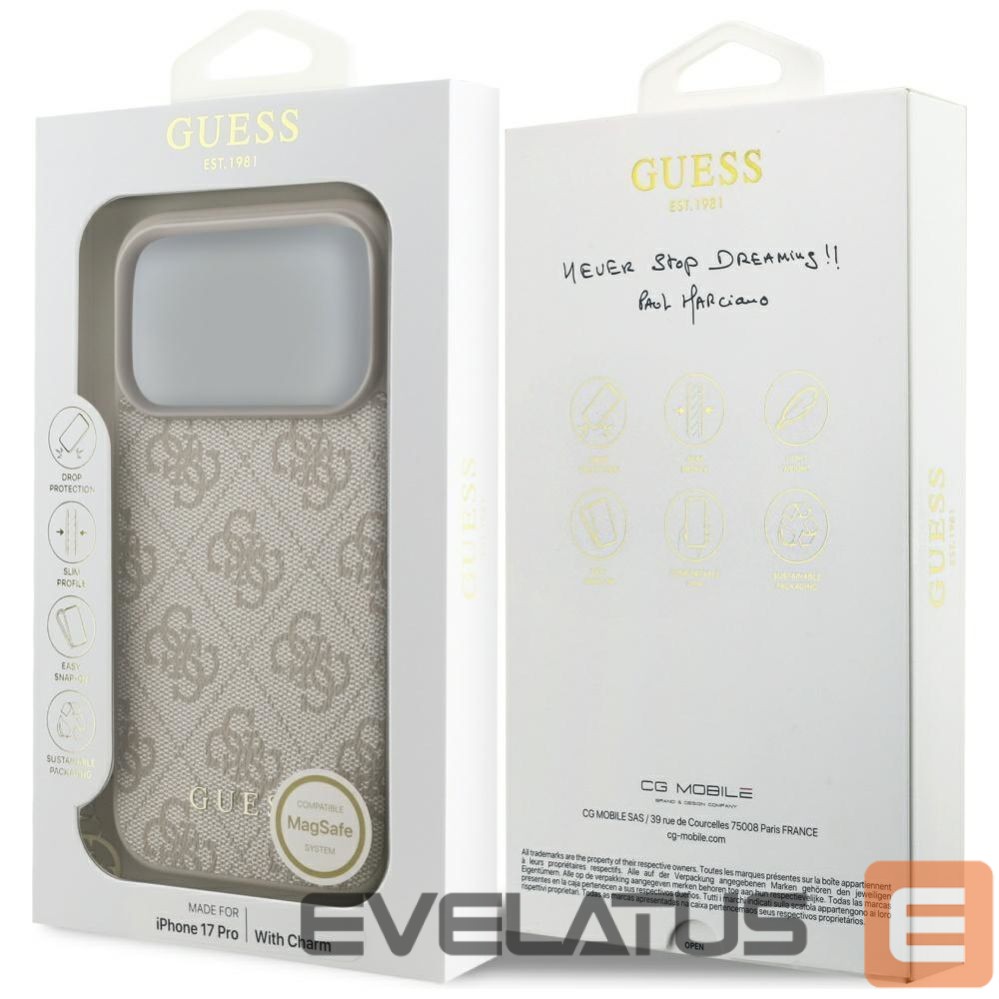 Other goods Guess Guess 4G Charms Collection MagSafe Case for iPhone 17 Pro - Pink