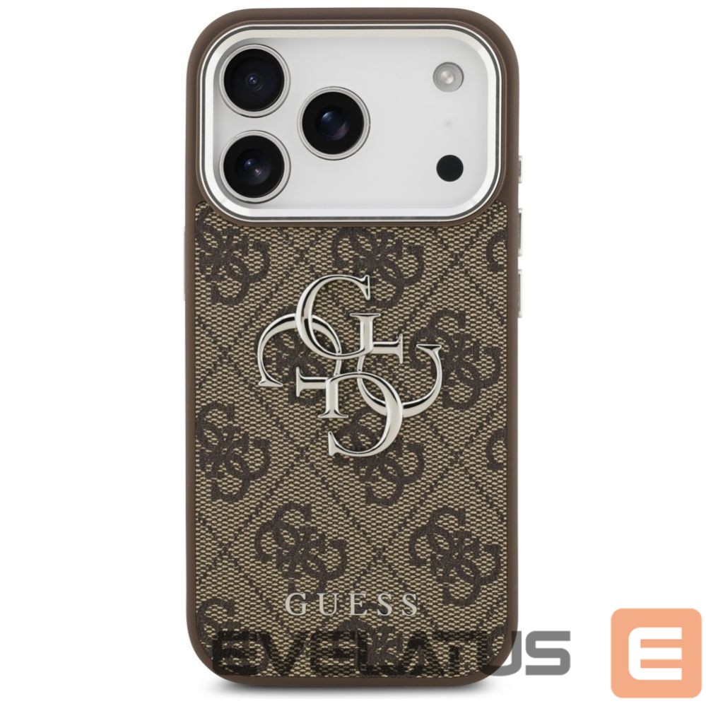 Other goods Guess Guess 4G Big 4G Classic Logo case for iPhone 17 Pro brown - silver