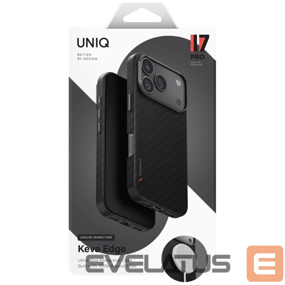 Other goods UNIQ Uniq Keva EDGE Magclick Charging Case for iPhone 17 Pro - Black