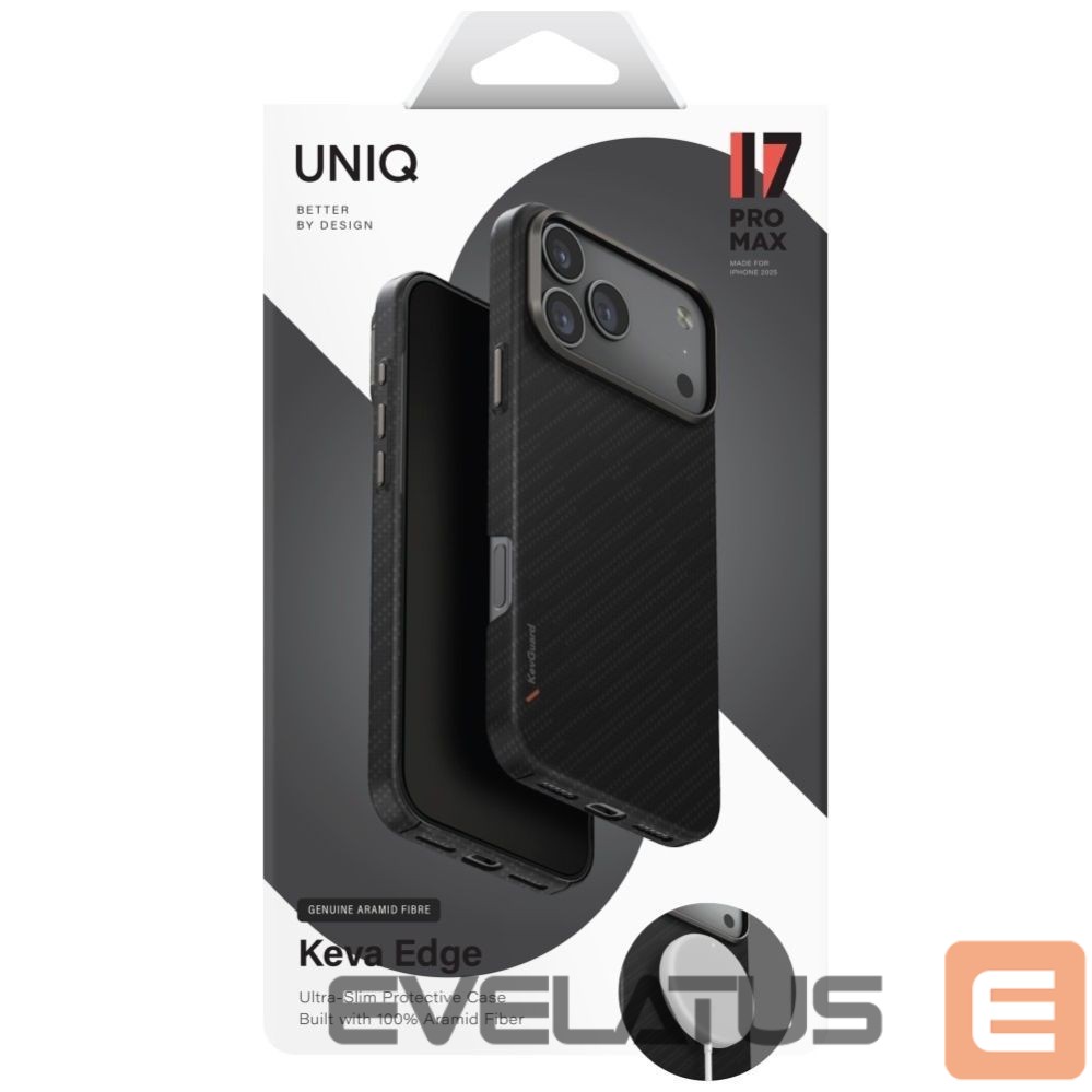 Other goods UNIQ Uniq Keva EDGE Magclick Charging Case for iPhone 17 Pro Max - Black