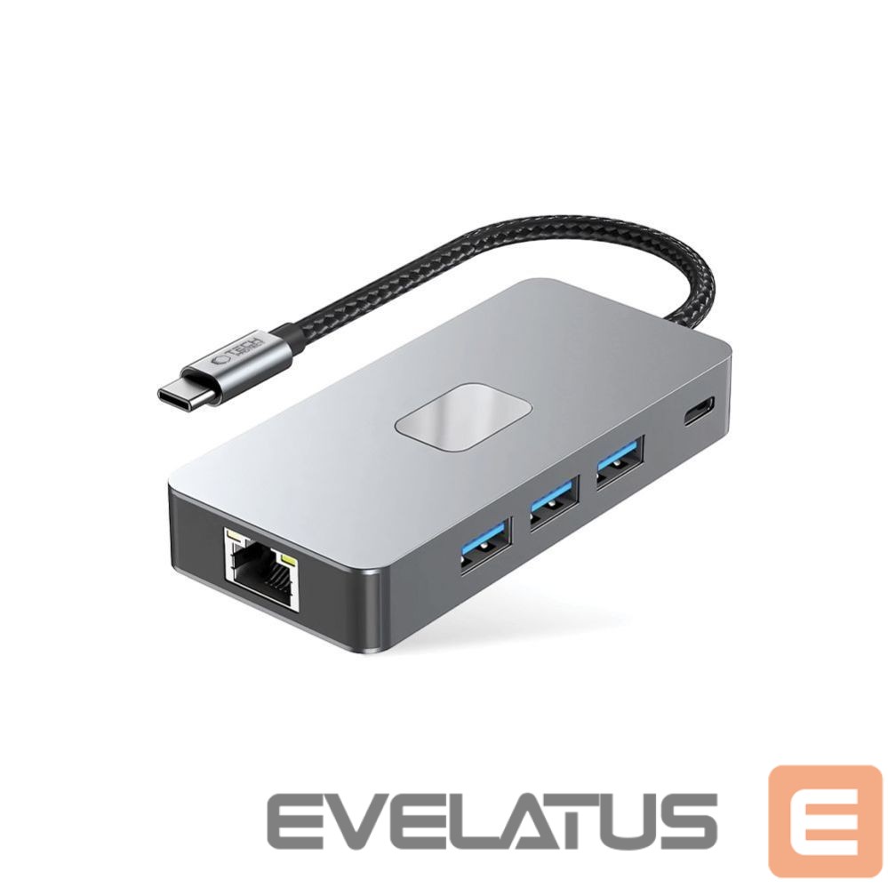 Other goods Tech-Protect Tech-Protect HB05 HUB 9in1 USB-C + USB2.0 + USB3.0 + HDMI 4K 60HZ + SD / TF + PD100W + RJ45 adapter - gray
