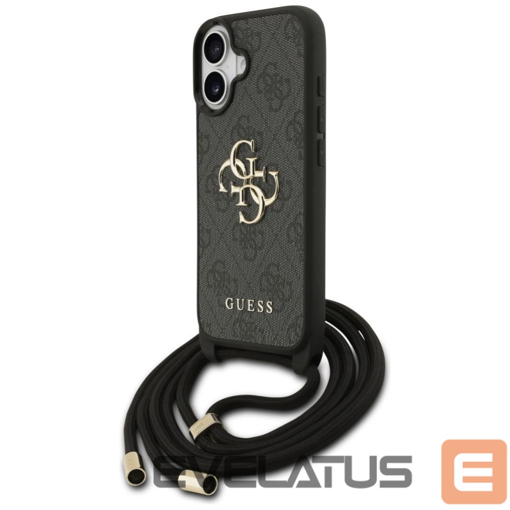 Other goods Guess Guess 4G Big Logo Cord Stap Crossbody Case for iPhone 17 - Black