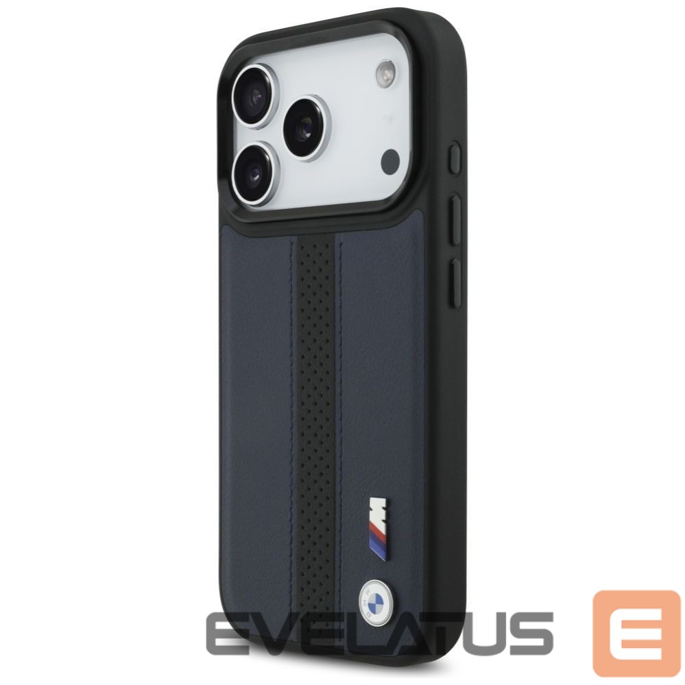 Other goods BMW BMW M Perforated Stripe Logo MagSafe Case for iPhone 17 Pro - Navy Blue