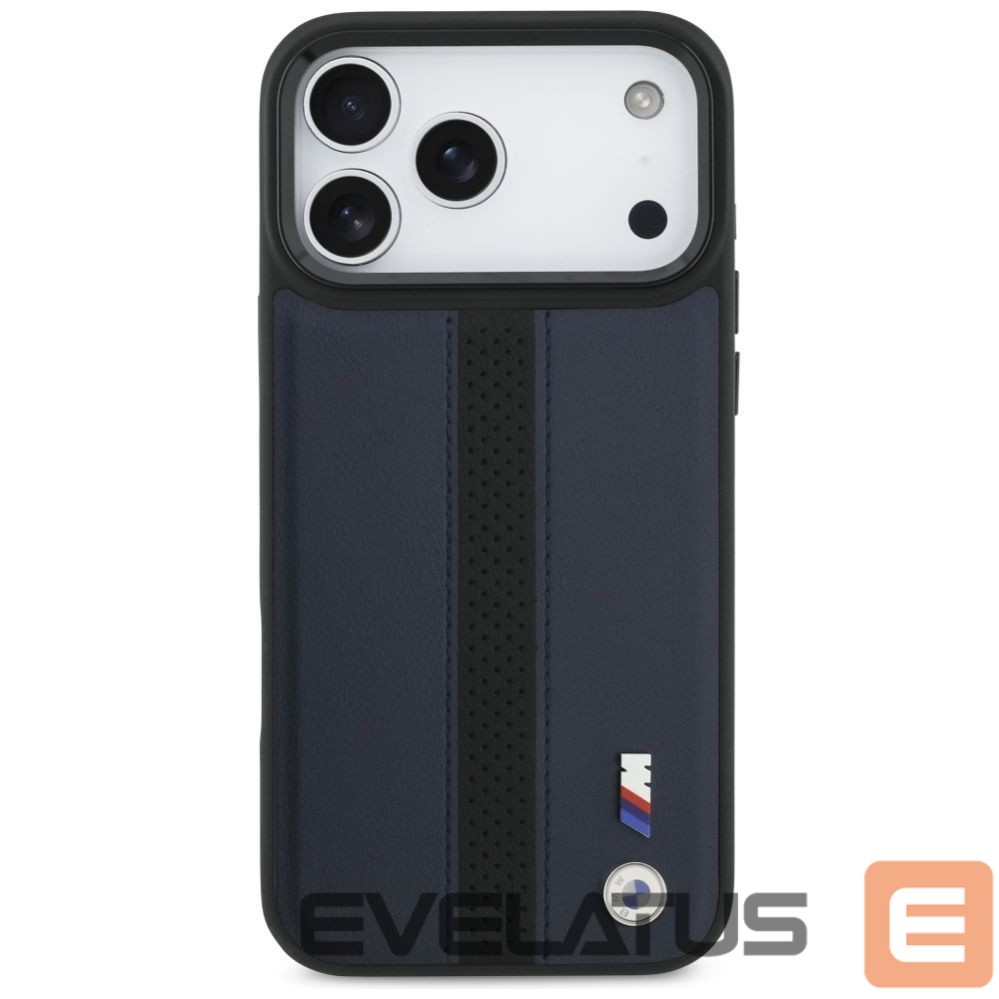 Other goods BMW BMW M Perforated Stripe Logo MagSafe Case for iPhone 17 Pro Max - Navy Blue