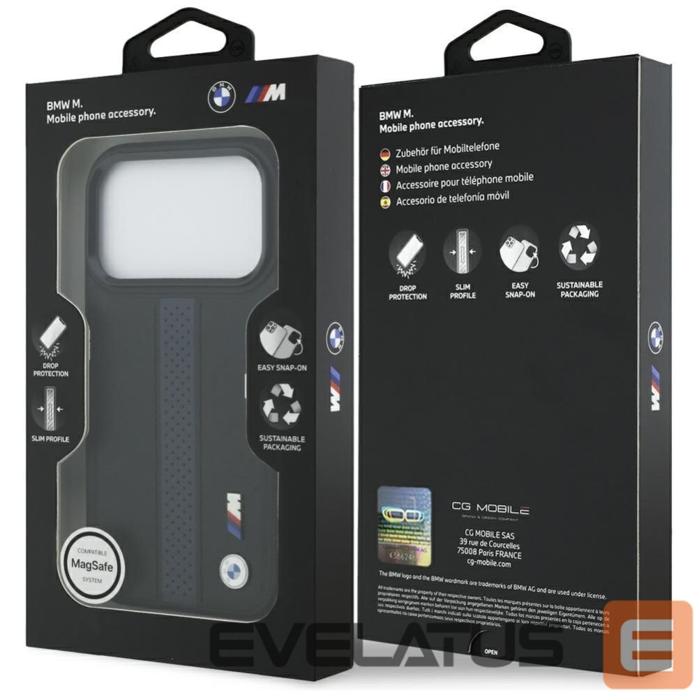 Other goods BMW BMW M Perforated Stripe Logo MagSafe Case for iPhone 17 Pro - Blue