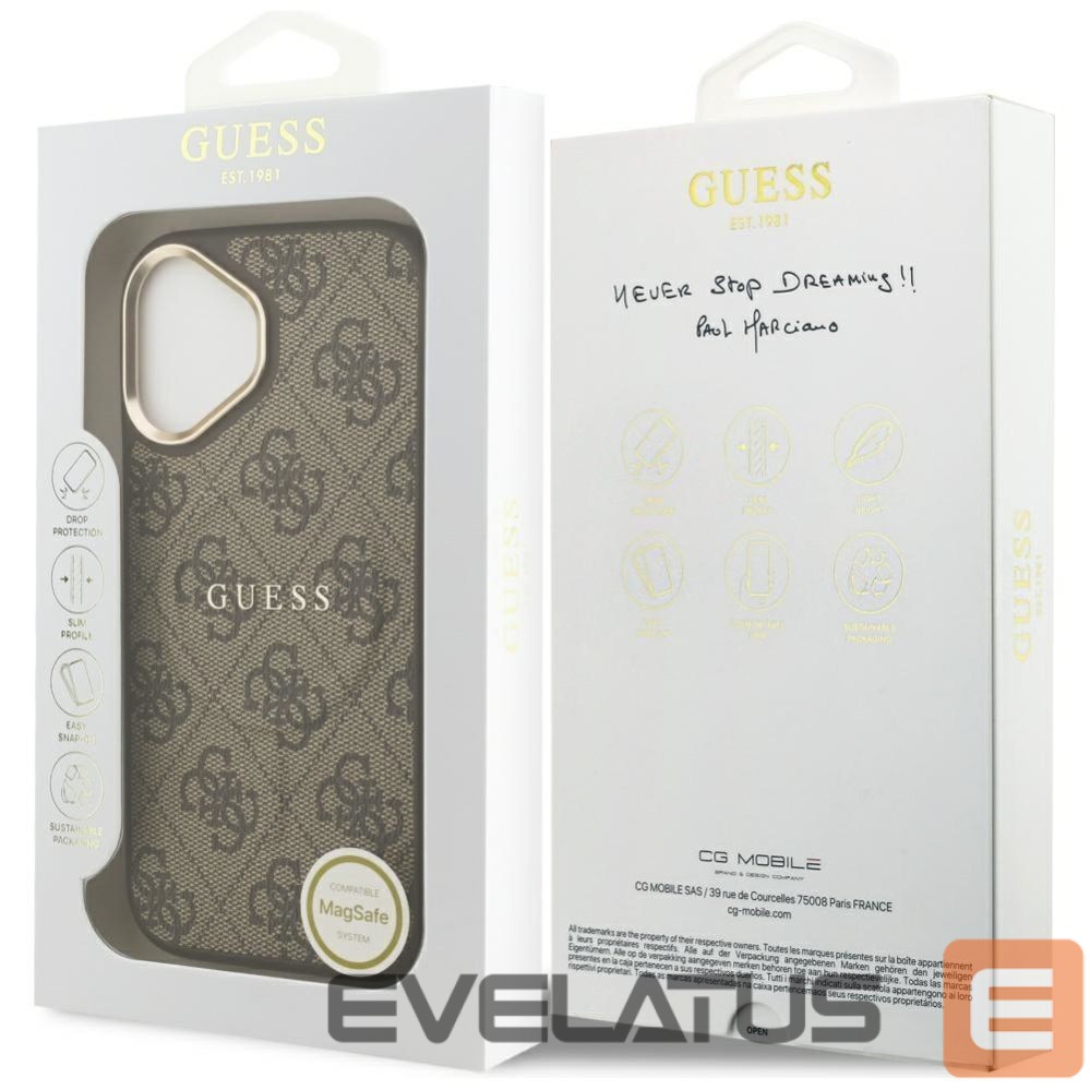 Other goods Guess Guess 4G PU Classic Logo MagSafe Case for iPhone 17 - Brown