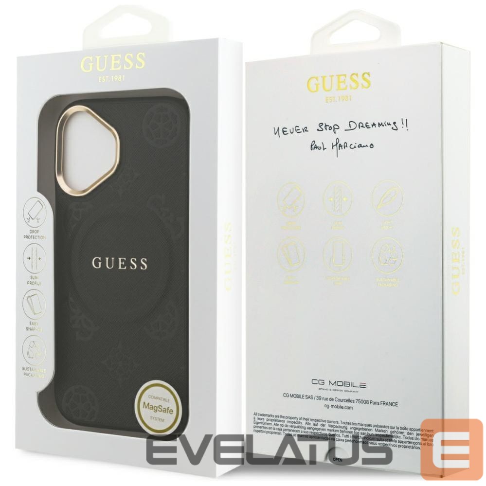 Other goods Guess Guess Peony Hot Stamp MagSafe Case for iPhone 17 - Black