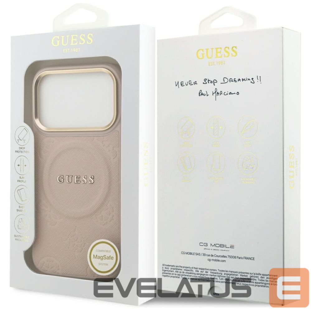 Other goods Guess Guess Peony Hot Stamp MagSafe Case for iPhone 17 Pro - Pink