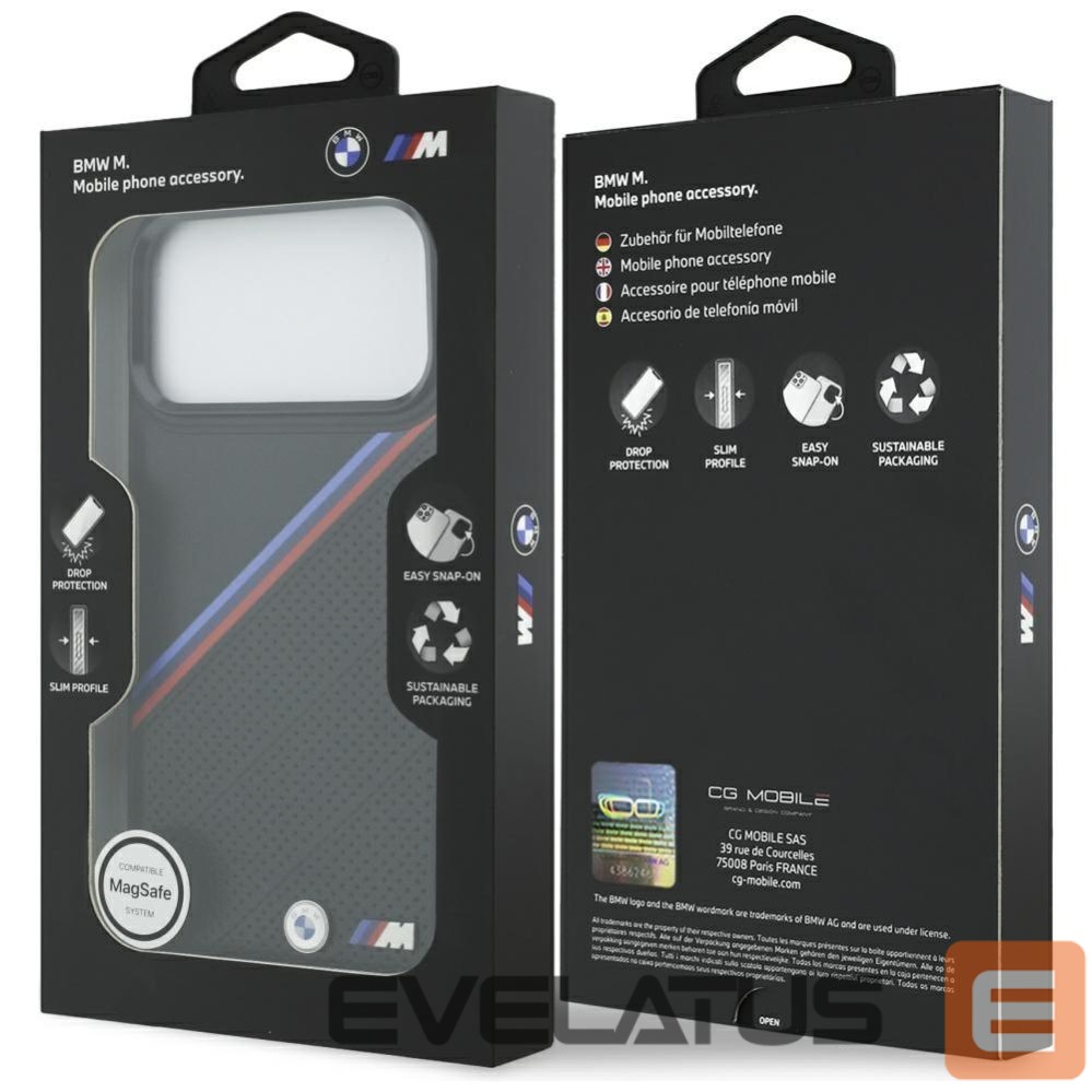 Other goods BMW BMW M Tricolor Metal Logo MagSafe Case for iPhone 17 Pro Max - Black