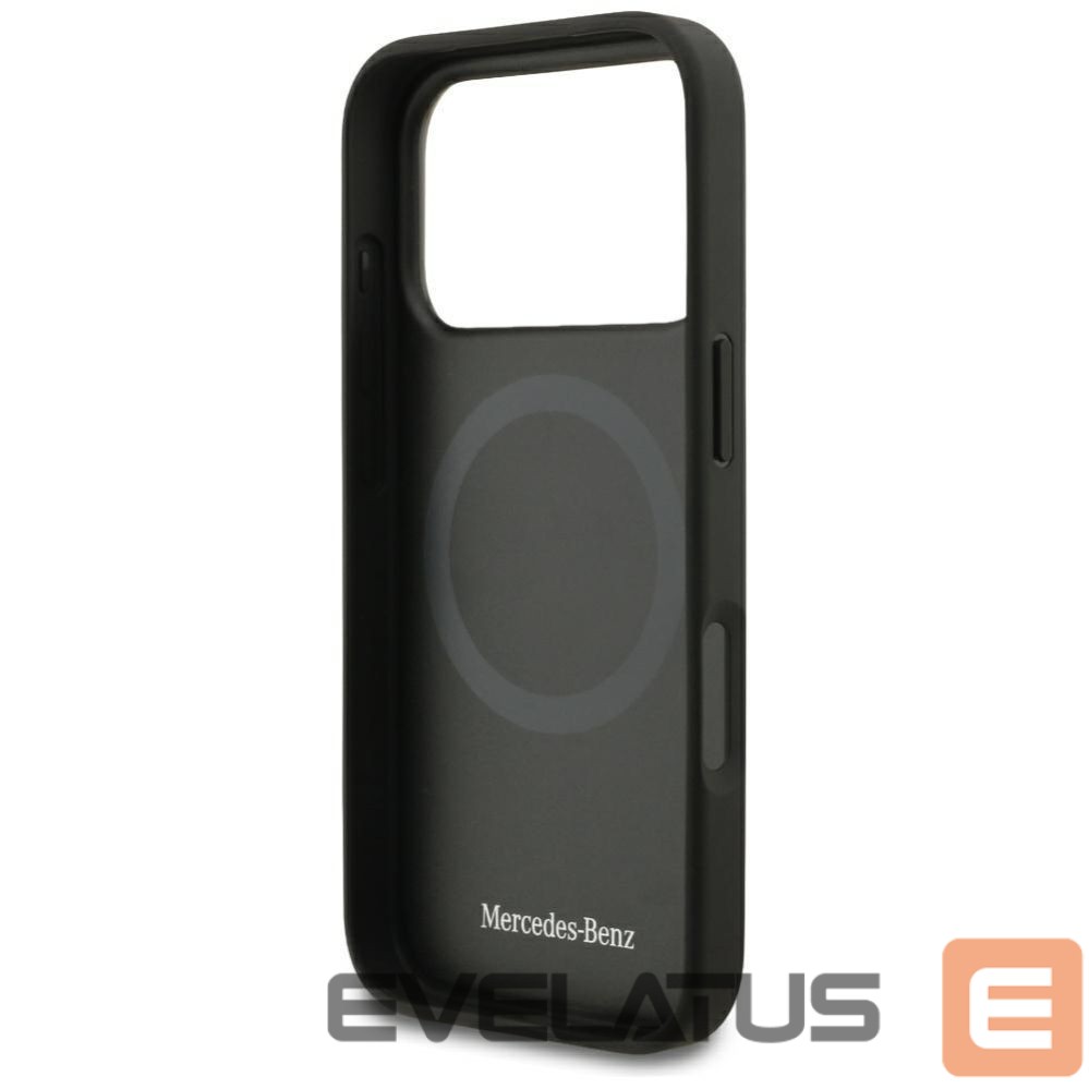 Other goods Mercedes-Benz Mercedes Leather Laurel Leaves Stripes MagSafe Case for iPhone 17 Pro - Black