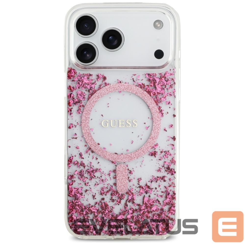 Other goods Guess Guess Resin Bottom Glitter MagSafe Case for iPhone 17 Pro Max - Pink