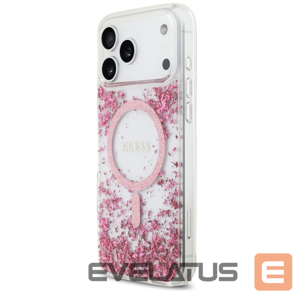 Other goods Guess Guess Resin Bottom Glitter MagSafe Case for iPhone 17 Pro Max - Pink