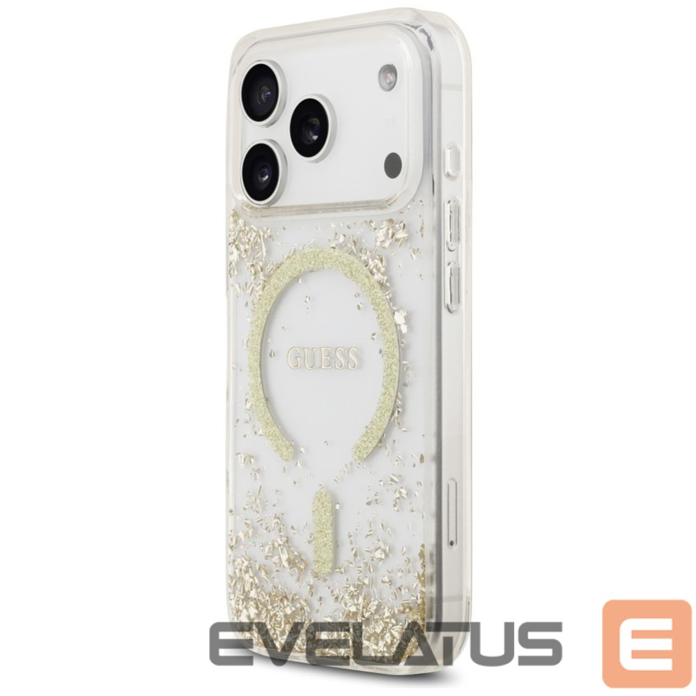 Other goods Guess Guess Resin Bottom Glitter MagSafe Case for iPhone 17 Pro - Gold