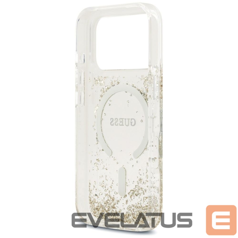 Other goods Guess Guess Resin Bottom Glitter MagSafe Case for iPhone 17 Pro - Gold