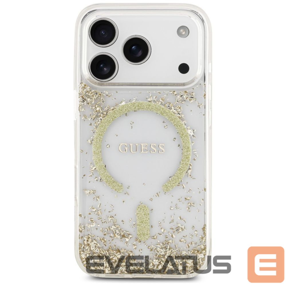 Other goods Guess Guess Resin Bottom Glitter MagSafe Case for iPhone 17 Pro - Gold