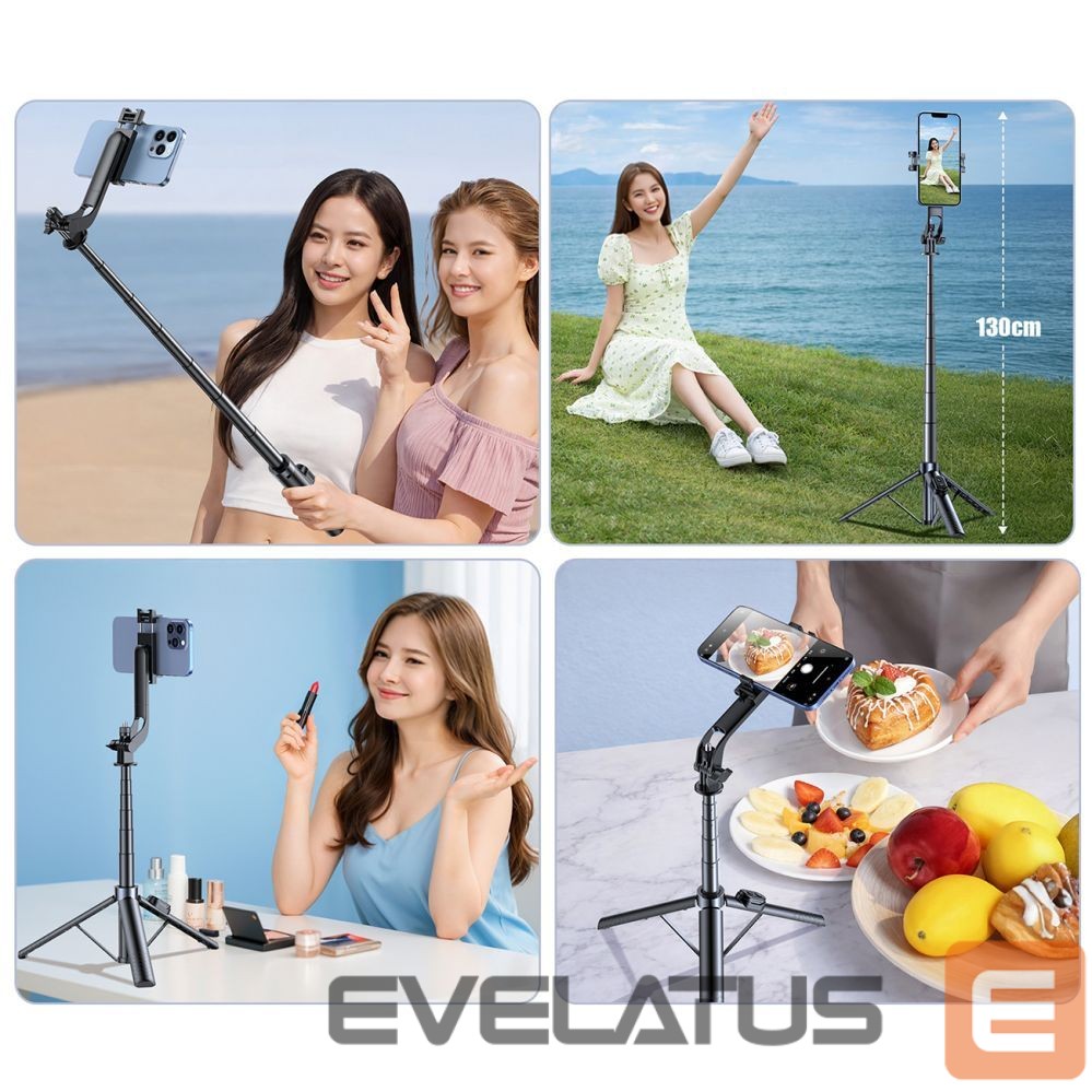 Other goods Wozinsky Selfie stick Wozinsky WC1Y70S telescopic tripod 1.7m with phone holder - black