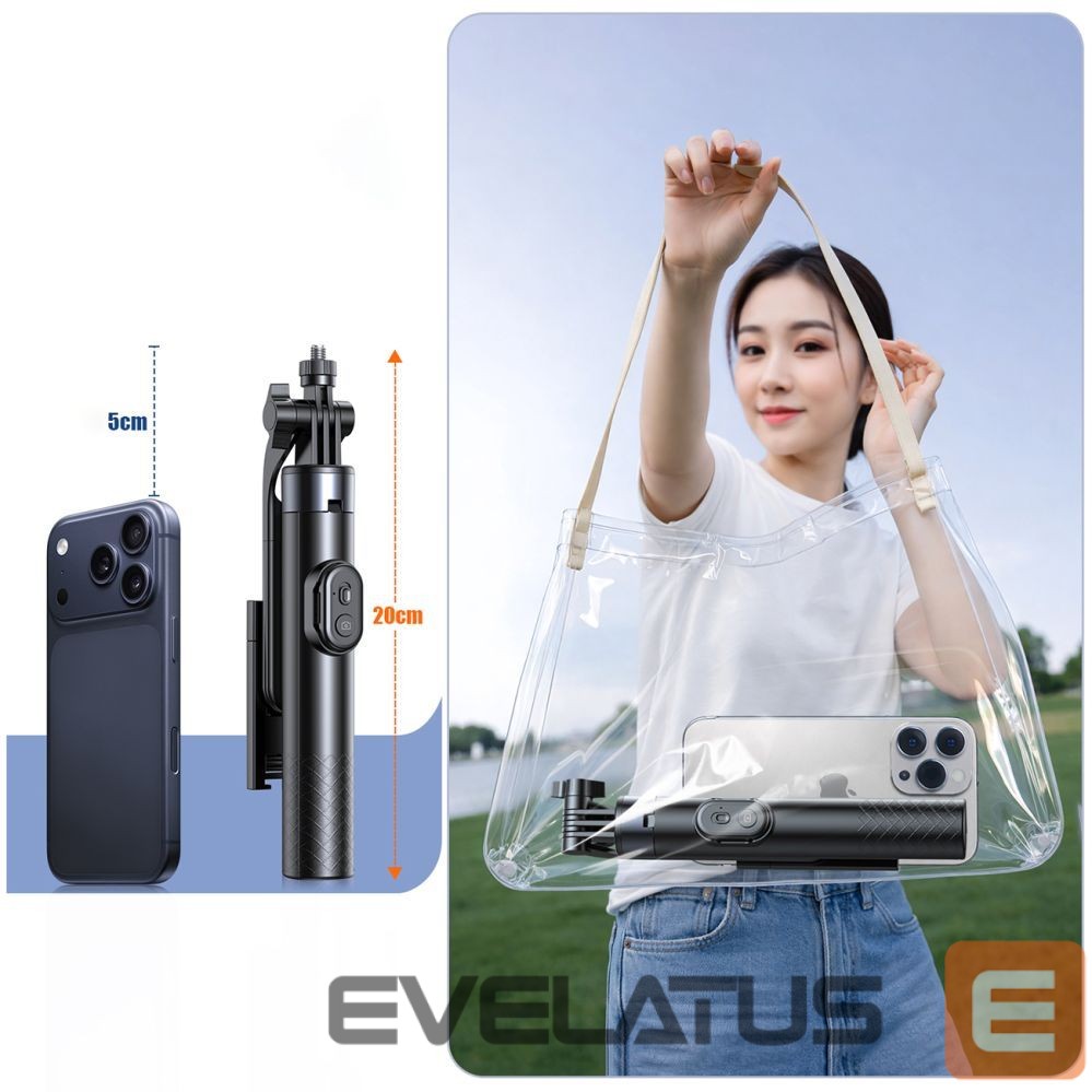 Other goods Wozinsky Selfie stick Wozinsky WC1Y70S telescopic tripod 1.7m with phone holder - black