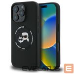 Other goods Karl Lagerfeld  Karl Lagerfeld KLHMP16XSKCHTCK iPhone 16 Pro Max 6.9" black/black hardcase Silicone Karl&Choupette Heads MagSafe 