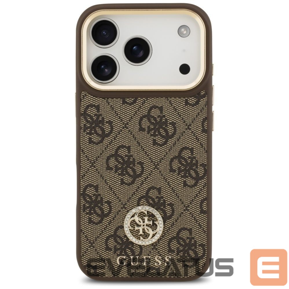 Other goods Guess Guess 4G Strass Logo MagSafe case for iPhone 17 Pro - brown