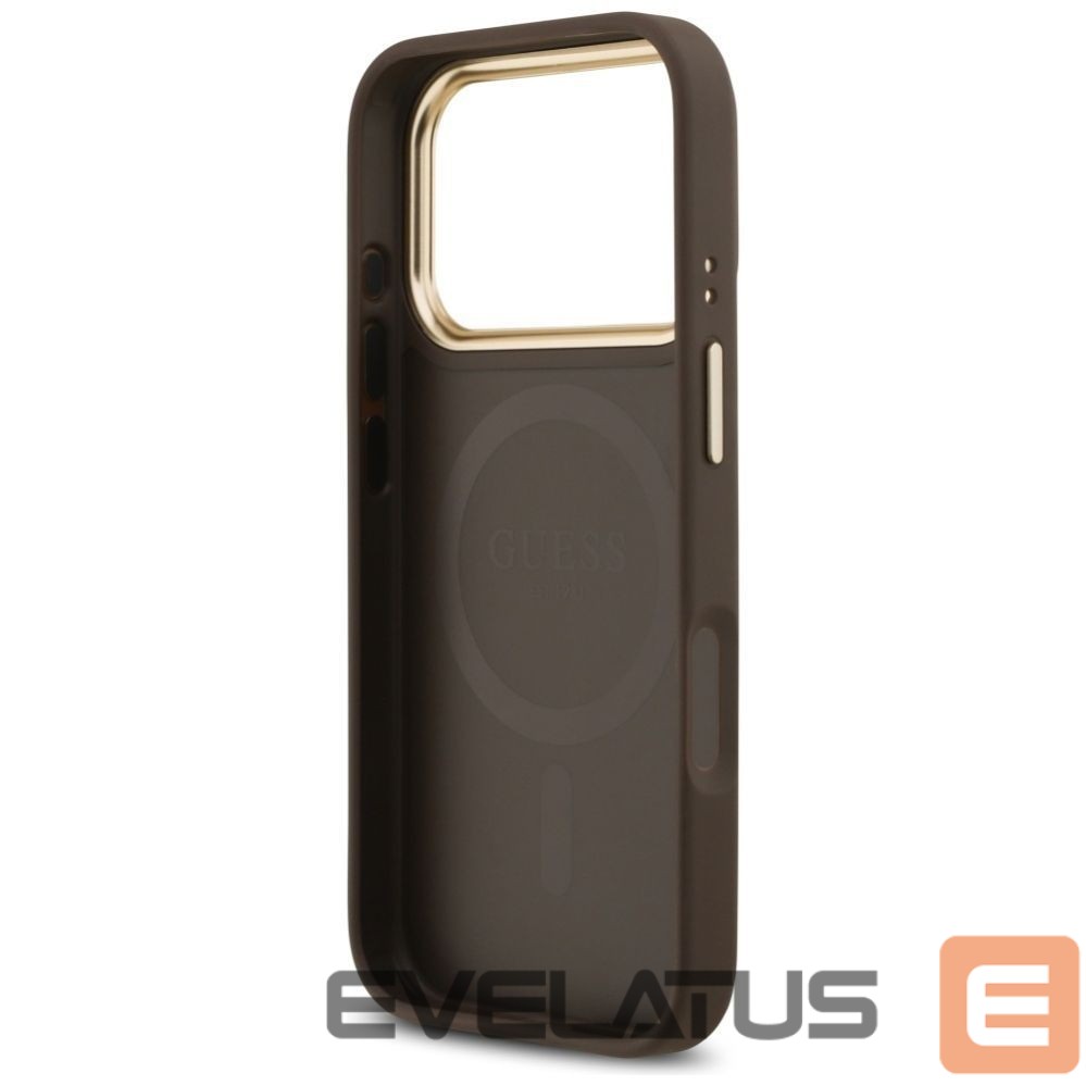 Other goods Guess Guess 4G Strass Logo MagSafe case for iPhone 17 Pro - brown