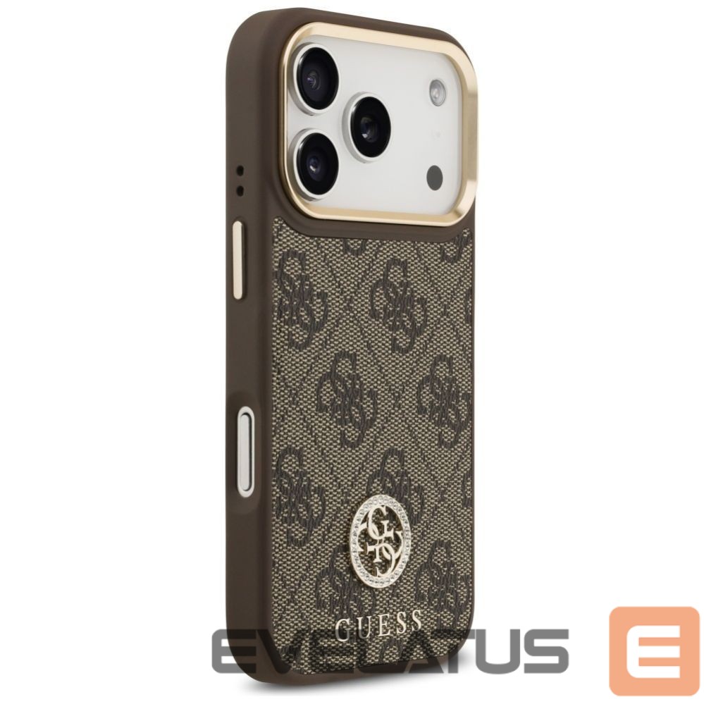 Other goods Guess Guess 4G Strass Logo MagSafe case for iPhone 17 Pro - brown
