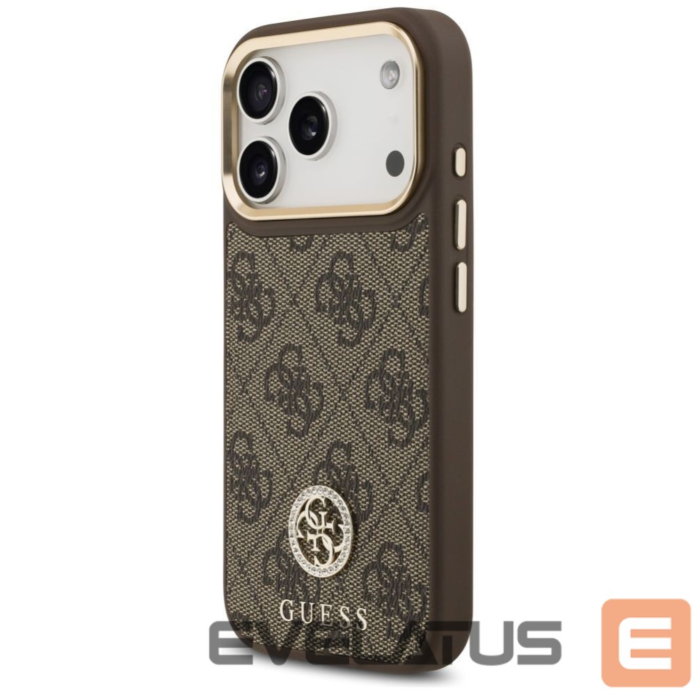 Other goods Guess Guess 4G Strass Logo MagSafe case for iPhone 17 Pro - brown