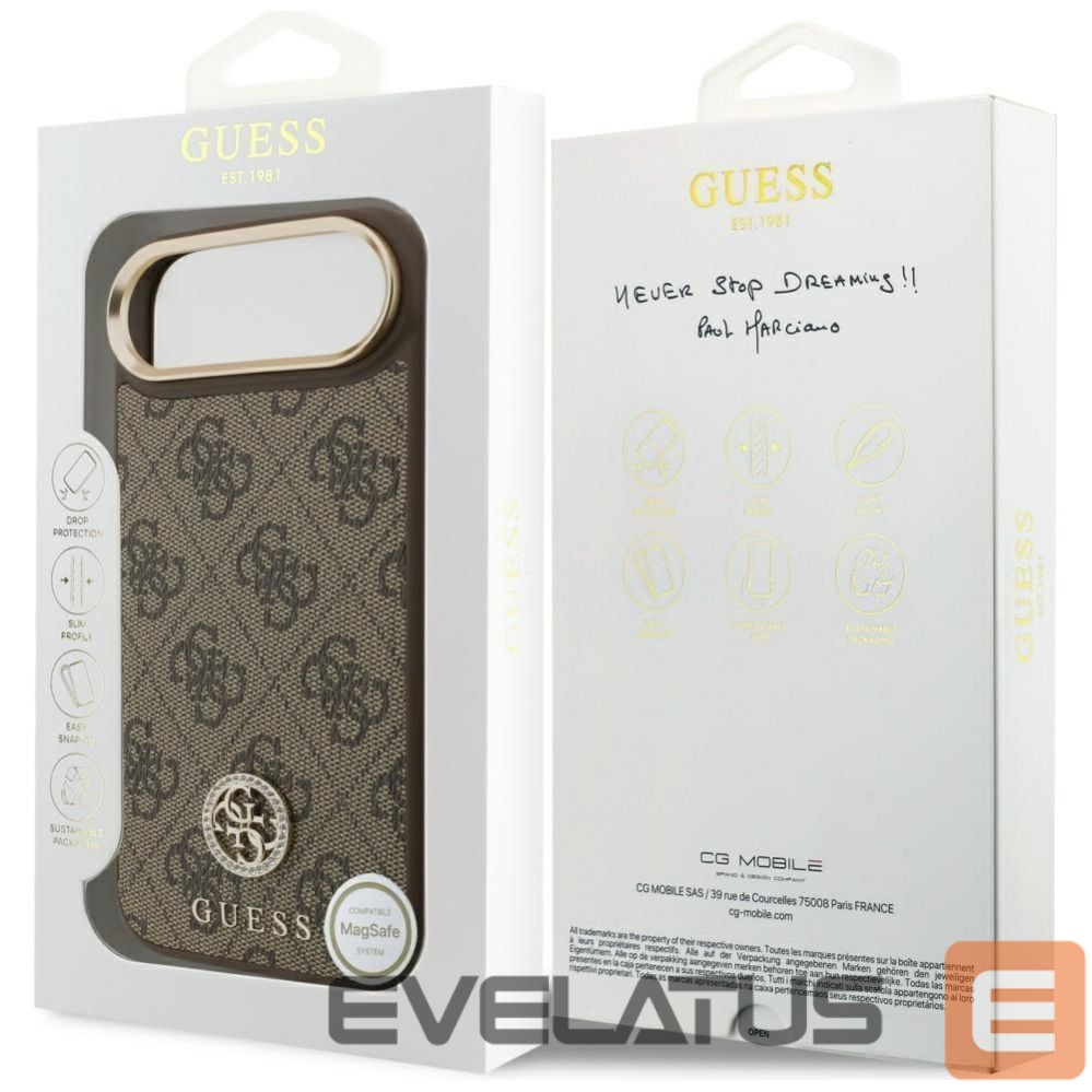 Other goods Guess Guess 4G Strass Logo MagSafe Case for iPhone Air - Brown