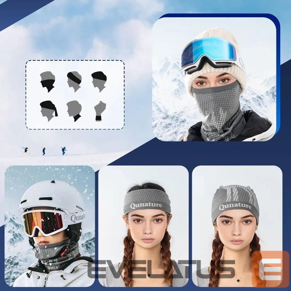 Other goods Rockbros Qunature 11230014001 ski scarf, sports bandana, universal size - gray