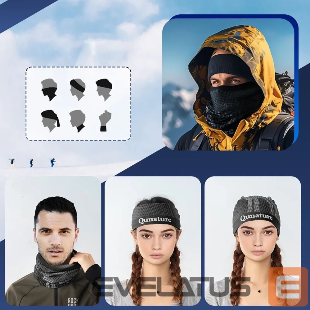 Other goods Rockbros Qunature 11230014002 ski scarf, sports bandana, universal size - black