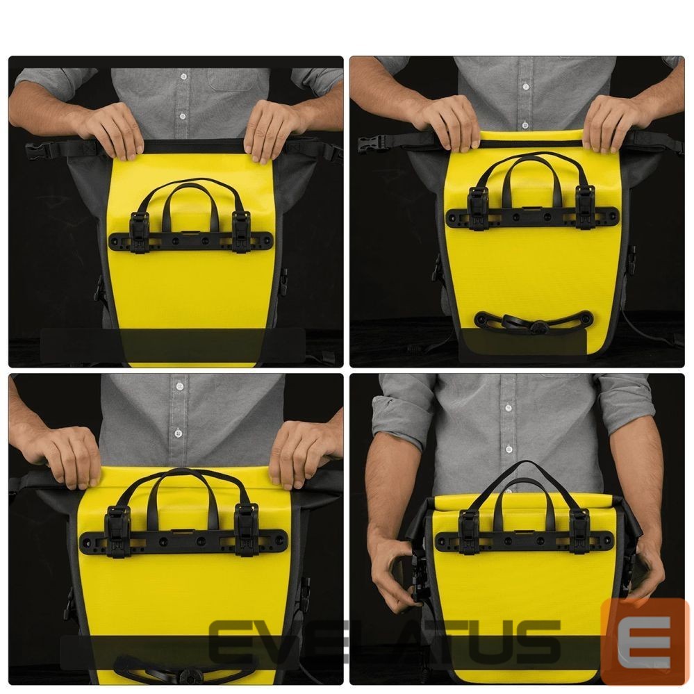 Other goods Rockbros Rockbros AS-003-1Y waterproof bicycle bag with shoulder strap, front/rear mounting, 10-14l - yellow