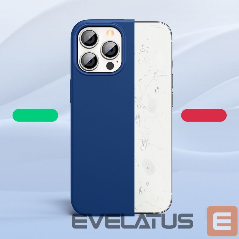 Back panel cover Ugreen Ugreen Protective Silicone Case rubber flexible silicone case cover for iPhone 13 Pro blue