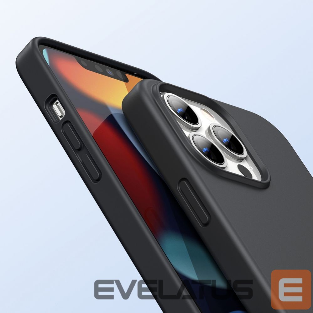 Back panel cover Ugreen Ugreen Protective Silicone Case rubber flexible silicone case cover for iPhone 13 Pro Max black