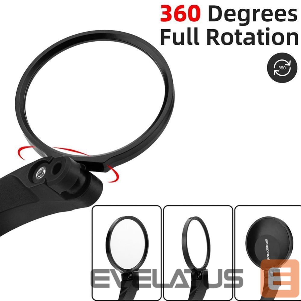 Bicycle accessory Rockbros Rockbros 26210001003 rear-view left bicycle mirror - black