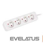 Circuit breaker Lanberg  Cable Power Strip 4X French Outlets Quality-Grade Copper, 1.5 m | PS0-04E-0150-W 