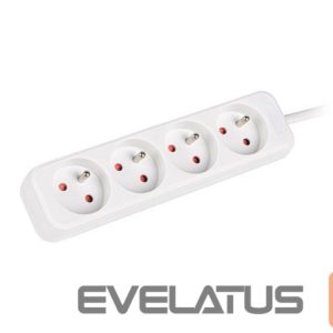 Circuit breaker Lanberg  Cable Power Strip 4X French Outlets Quality-Grade Copper, 1.5 m | PS0-04E-0150-W 