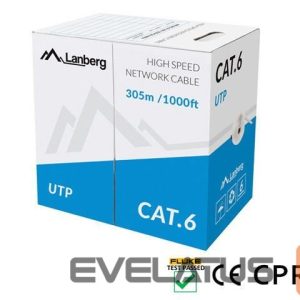 Cable Lanberg  | LAN Cable Cat.6 UTP Solid CU CPR + Fluke Passed | LCU6-11CU-0305-S 