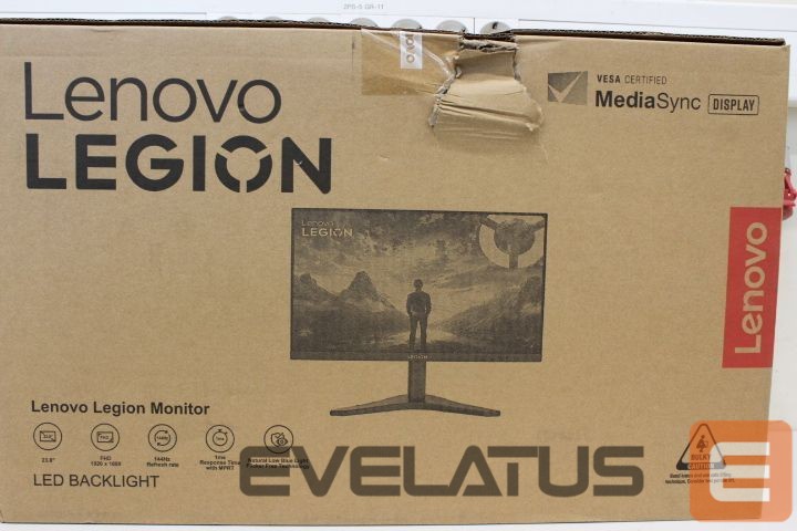 Monitor Lenovo SALE OUT. Legion R24s | 24 " | IPS | 16:9 | 144 Hz | 1 ms | 1920 x 1080 pixels | 250 cd/m² | HDMI ports quantity 1 | Raven Black | Warranty 34 month(s) | DAMAGED PACKAGING