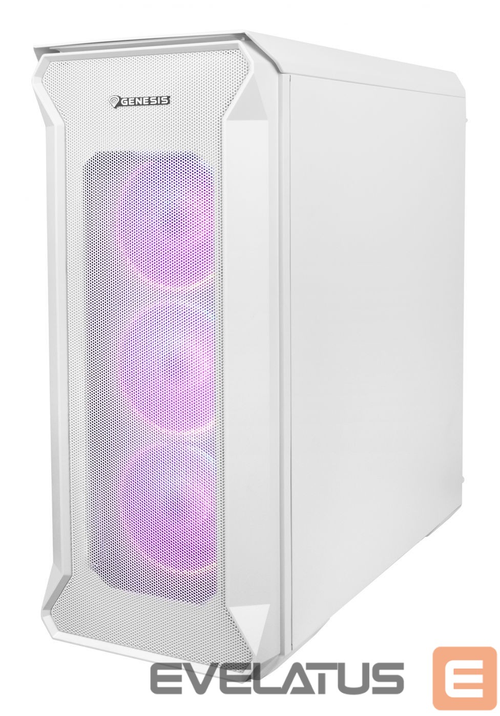 Computer components Natec NATEC GENESIS PC case Irid 505 ARGB Wh