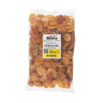 Aprikozes žāvētas kalibrētas 1kg (Turcija)