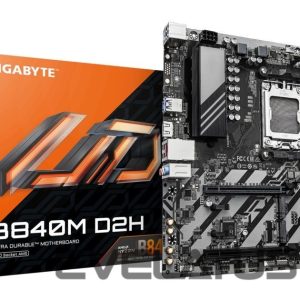 Motherboard for AMD processors Gigabyte  Mainboard||AMD B840|Socket AM5|micro ATX|RAM DDR5-SDRAM|2xSlots|2xNumber of M.2 (M) slots|B840MD2H1.2 