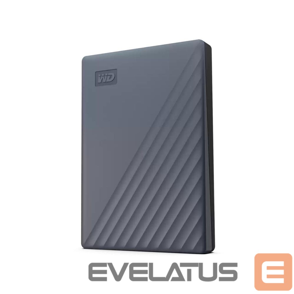 Hard drive HDD Western Digital External HDD||My Passport|WDBWML0020BGY-WESN|2TB|USB-C|Colour Grey|WDBWML0020BGY-WESN
