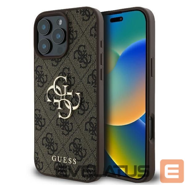 Other Phone Accessory Guess Guess 4G Big Logo iPhone 16 Pro Max Case - Brown