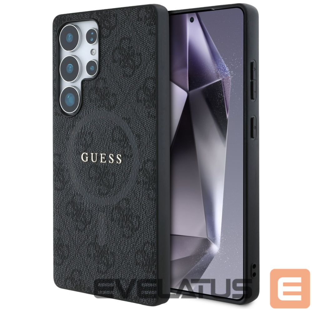 Other goods Guess Guess Leather 4G Colored Ring Classic Logo MagSafe Case Samsung Galaxy S25 Ultra black